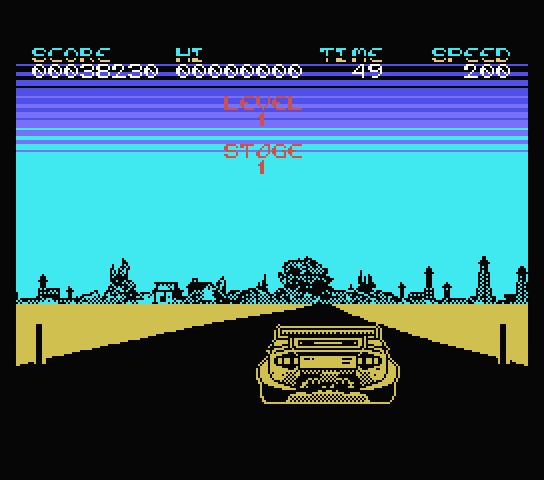 Crazy Cars screenshot 2 for MSX